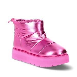 NWT Portland Boot Company Women's Metallic Puffer Cozy Booties, Sizes 10